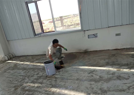 環(huán)氧地坪施工現場(chǎng)